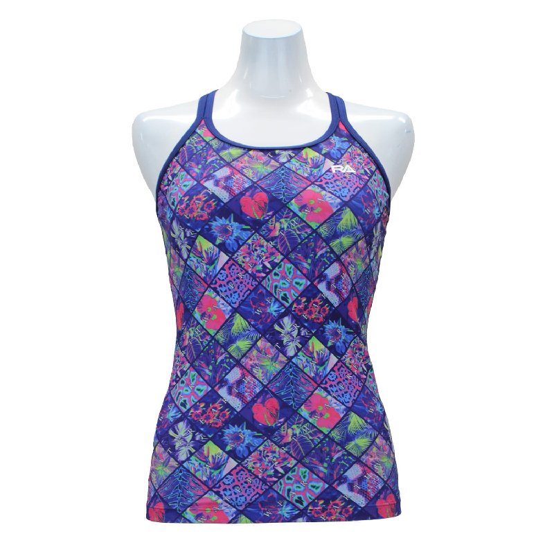 画像4: RA (アールエイ) / 女性水着 RA523-TINVR (キャミソール / トップス単品) フィットネス水着 (4)