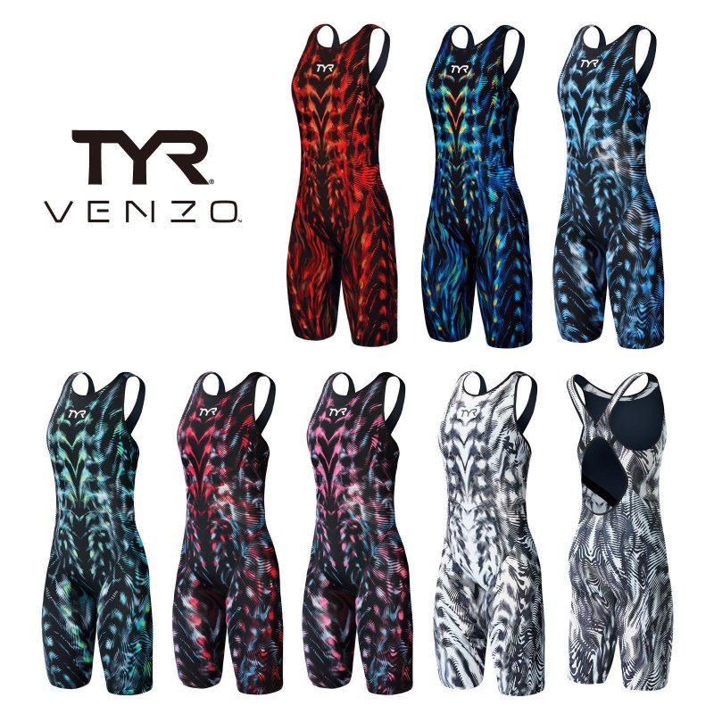 FINA認定 TYR レディース高速水着 VENZO オープンバック CRYSTAL