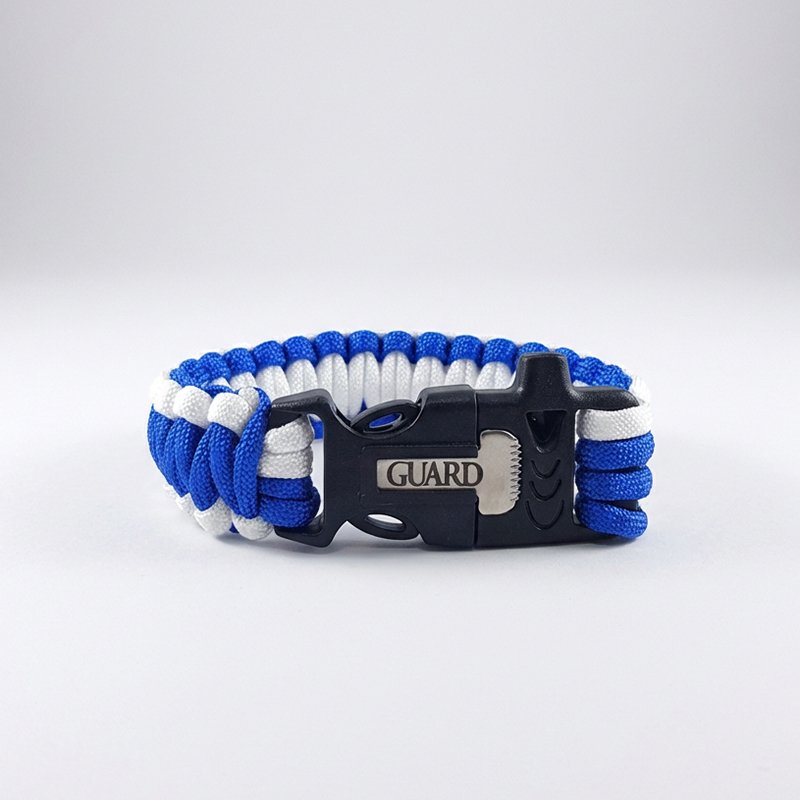 画像1: スターオブライフ パラコードブレスレット サバイバル3WAY機能付き GUARD刻印モデル (1)