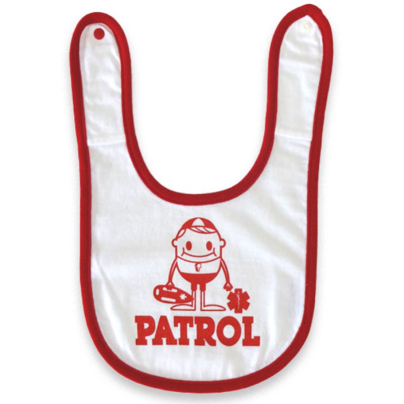 画像1: LIFESAVINGデザイン ベビースタイ／ビブ 綿100％ スナップボタン付き｜出産祝い・ギフトにおすすめ (1)