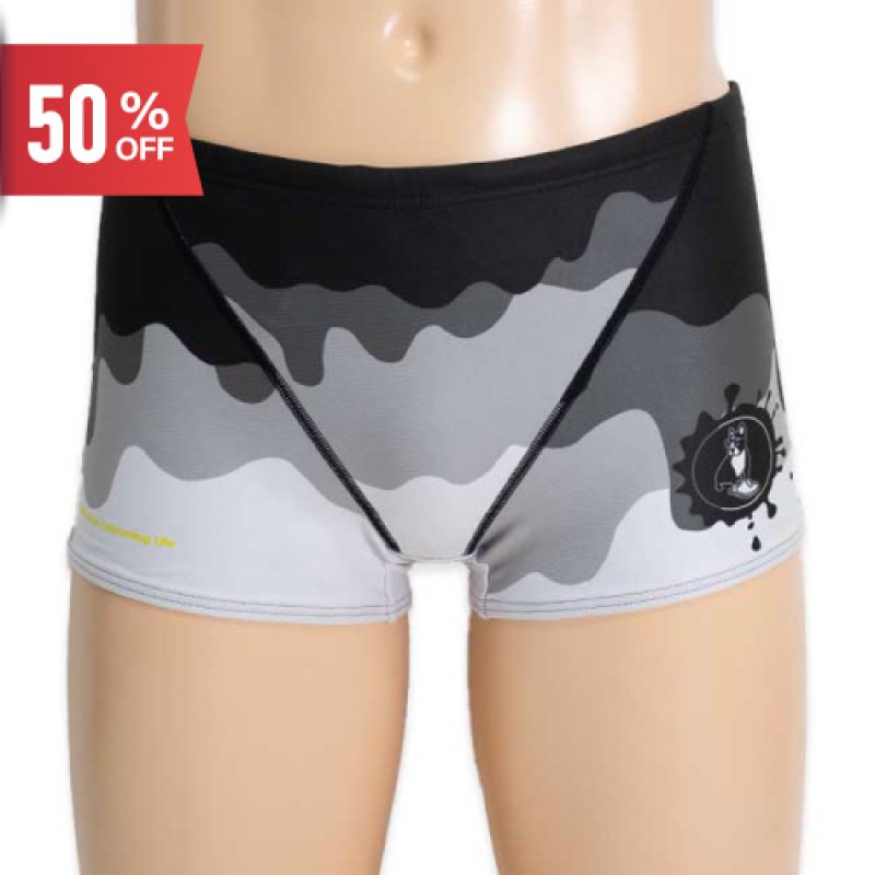 画像1: 【ネコポス対象商品】Aquasphere(アクアスフィア) / 男性水着_SWIMJANKY24'×AS(ブラック_ボックス) S・XLサイズのみ (1)