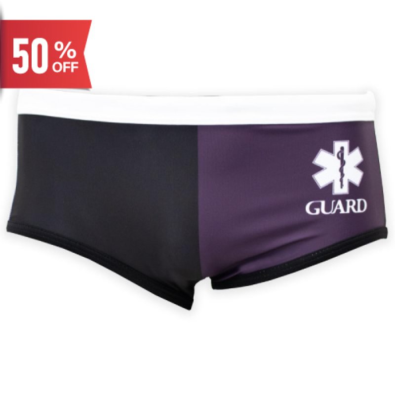 画像1: 【ネコポス対象商品】Aquasphere(アクアスフィア) / 男性水着_バイカラー (ブラックパープル_ブリーフ型) S・XLサイズのみ (1)