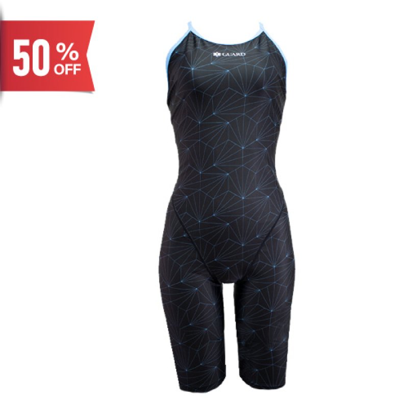 画像1: 【ネコポス対象商品】GUARD (ガード) / 女性水着_Japanese pattern (オールインワン セミロングスパッツ) レディース トレーニング水着 (1)