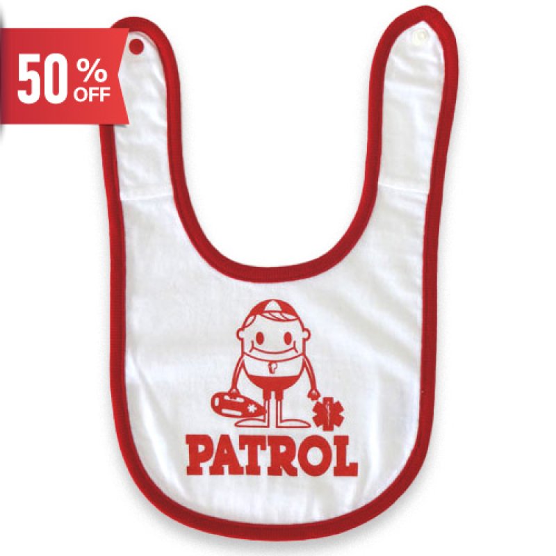 画像1: 出産祝い 赤ちゃんプレゼント よだれかけ ライフセーバーベビー LIFESAVINGデザイン　ベビースタイ/ビブ (1)