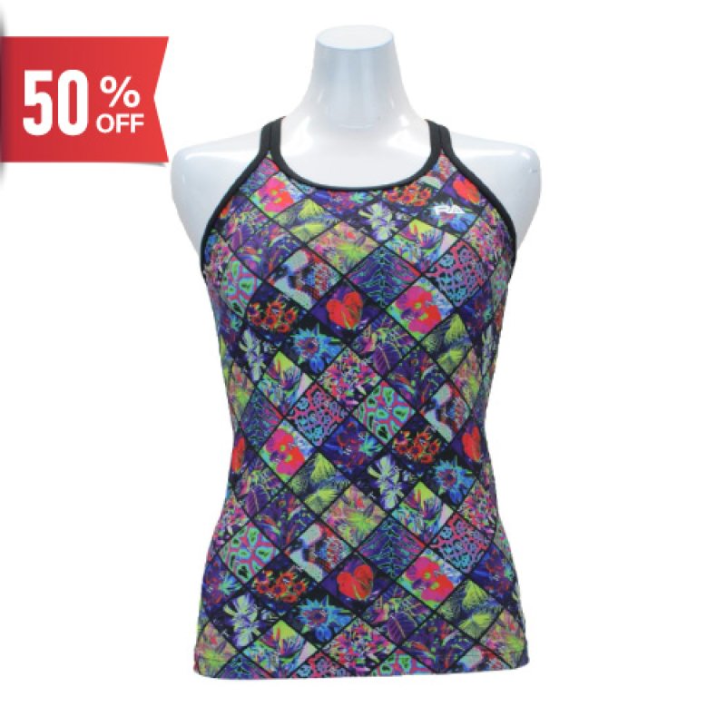 画像1: RA (アールエイ) / 女性水着 RA523-TINVR (キャミソール / トップス単品) フィットネス水着 (1)