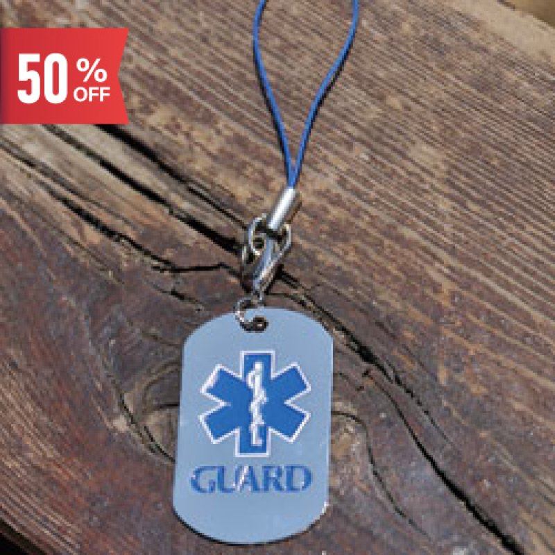 画像1: 【ネコポス対象商品】 GUARDドッグタグストラップ (1)