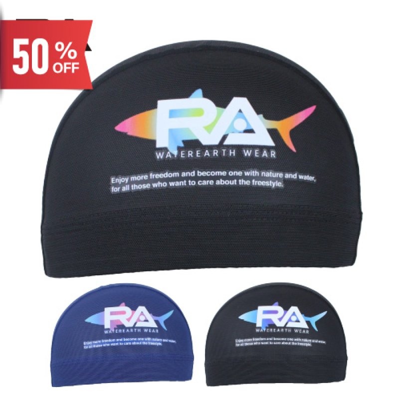 画像1: 【ネコポス対象商品】RA(アールエイ）/ 水泳キャップ RA524-LCMM10 (スイミング メッシュキャップ) (1)