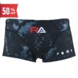画像1: 【ネコポス対象商品】RA / 男性 水着 競泳 (ボクサー) MEN'S BOXER-PENTAGON CUT UNDERWATER WORLD (1)