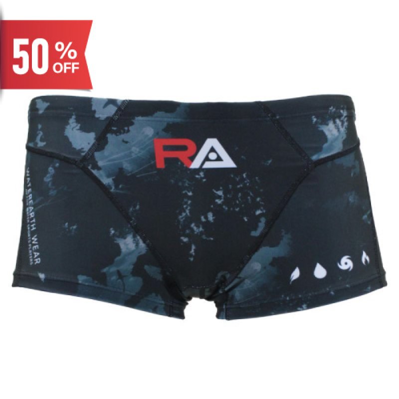 画像1: 【ネコポス対象商品】RA / 男性 水着 競泳 (ボクサー) MEN'S BOXER-PENTAGON CUT UNDERWATER WORLD (1)