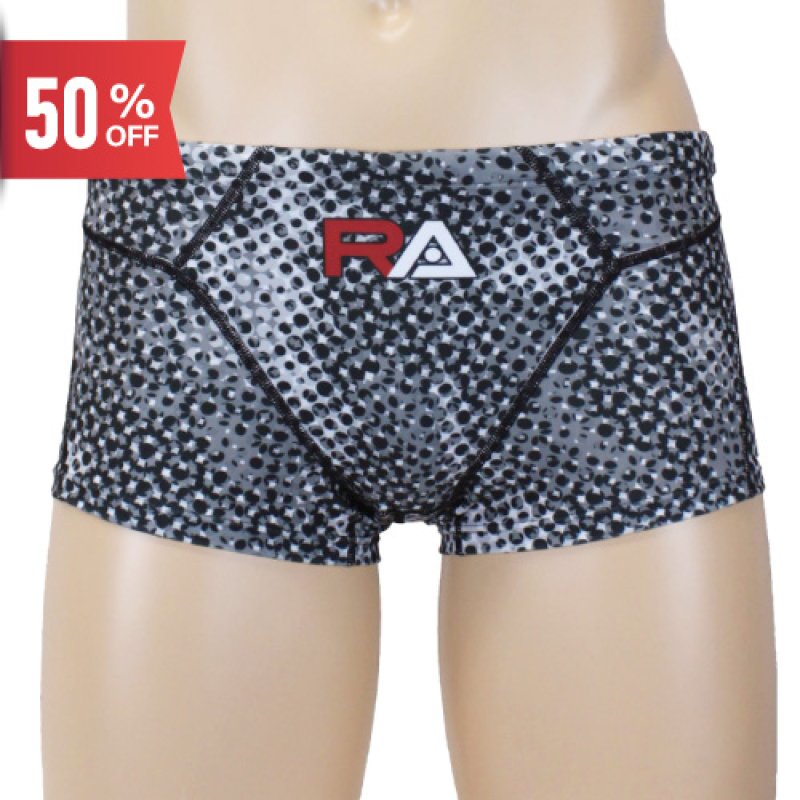 画像1: 【ネコポス対象商品】RA メンズ練習用競泳水着 ボックス型 - RA124-BSUNY｜ 耐久性抜群＆快適フィット (1)