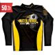 【ネコポス対象商品】長袖 ラッシュガード (13黒×黄 ウォーターパトロール) / ライフセーバー・ユニフォーム【カスタムオーダー対応可】