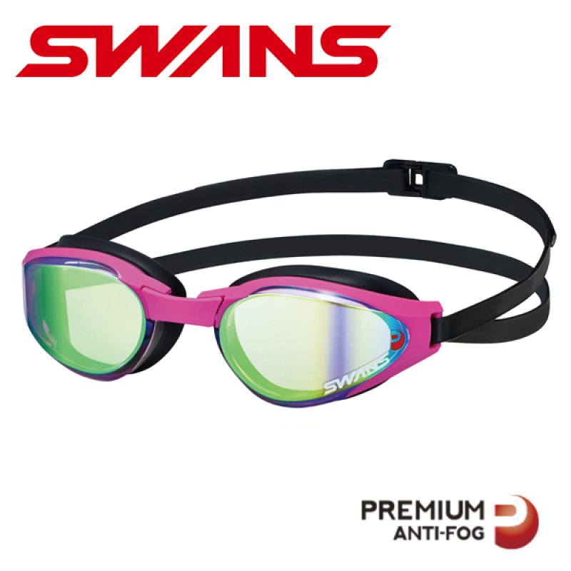 画像1: 【World Aquatics承認】SWANS ASCENDER SR-81MPAF-LAVY｜レーシングゴーグル ミラーレンズ (1)