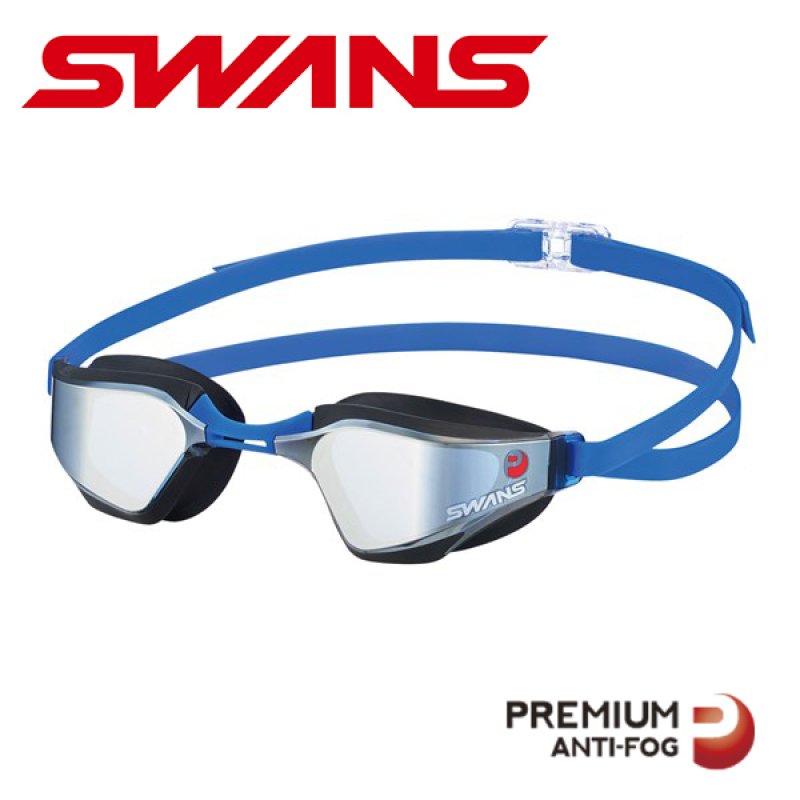 画像1: 【World Aquatics承認】SWANS VALKYRIE SR-72MPAFAB-SLNV｜レーシングゴーグル　ミラーレンズ (晴天・強い日差し向き) (1)