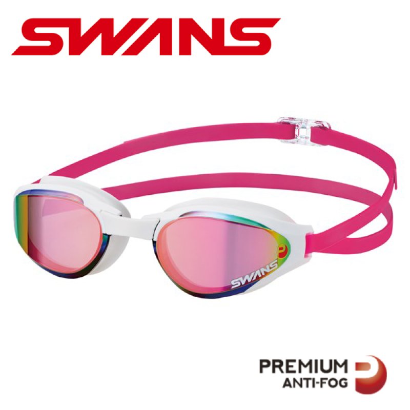 画像1: 【World Aquatics承認】SWANS ASCENDER SR-81MPAF-SMRU｜レーシングゴーグル ミラーレンズ (1)