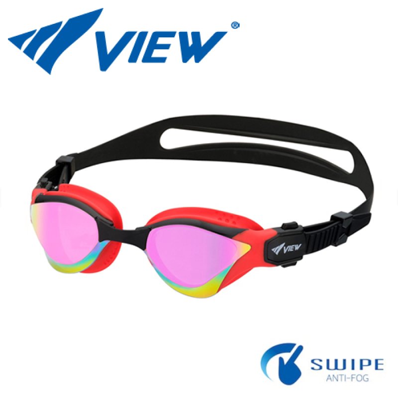 画像1: 【World Aquatics承認】VIEW DELFINA for TRIATHLON V2000SAM-SKRP｜トライアスロン用レーシングゴーグル　ミラーレンズ (1)