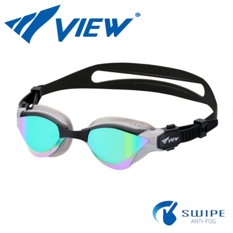 画像1: 【World Aquatics承認】VIEW DELFINA for TRIATHLON V2000SAM-SKSE｜トライアスロン用レーシングゴーグル　ミラーレンズ (1)