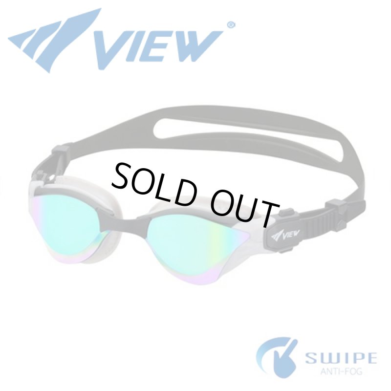 画像1: 【World Aquatics承認】VIEW DELFINA for TRIATHLON V2000SAM-SKSE｜トライアスロン用レーシングゴーグル　ミラーレンズ (1)