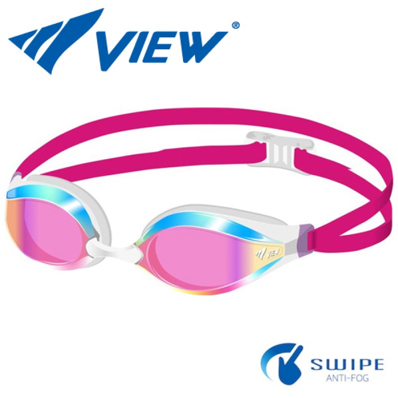 画像1: 【World Aquatics承認】VIEW AILE V240SAM-BLP｜レーシングゴーグル　ミラーレンズ (1)