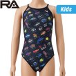 画像1: 【ネコポス対象商品】RA(アールエー) / ジュニア 女子水着_RA124FREFJR ( ジュニア ワンピース ) 子供用 トレーニング水着 (1)