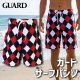 【ネコポス対象商品】【アウトレット】サーフパンツ GUARDオリジナル 昇華プリント 【アーガイルチェック】