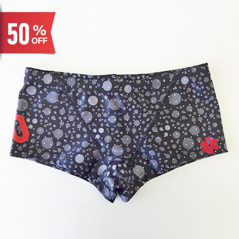 画像1: 【ネコポス対象商品】【アウトレット】【ブラックSサイズ】TYR 水着 トレーニング用 (ドット柄)｜ボクサータイプ (1)