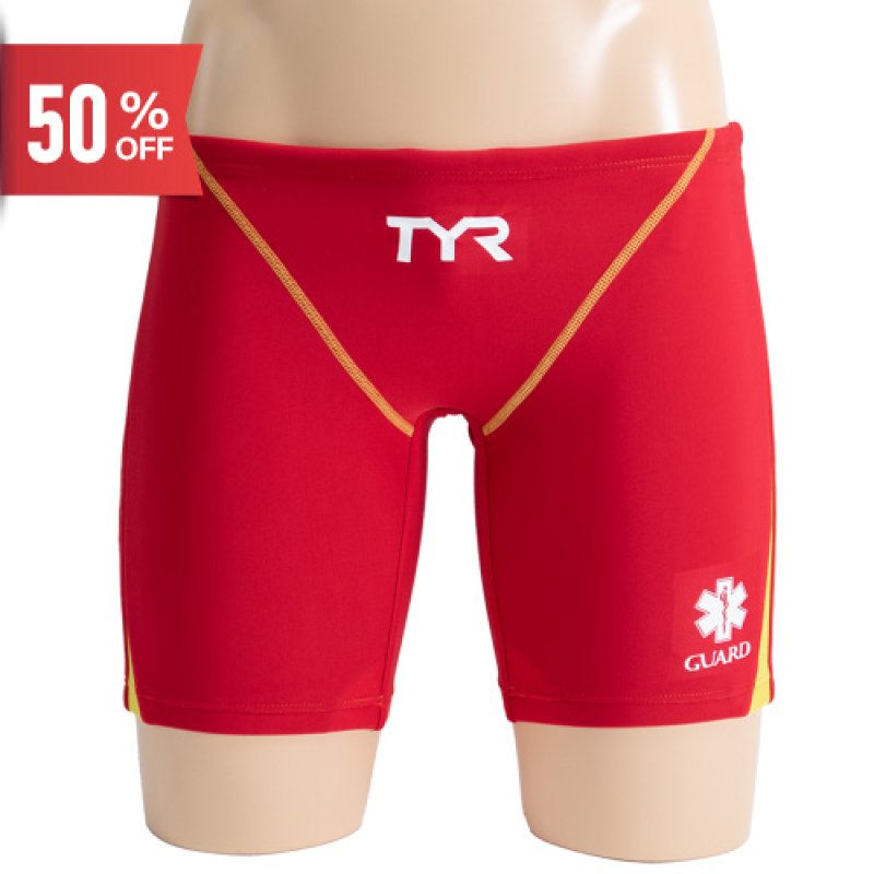 画像1: 【ネコポス対象商品】【アウトレット】TYR メンズ練習用競泳水着 LIFEGUARD-LINE｜GUARD限定デザイン ジャマータイプ (1)