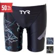 画像1: 【ネコポス対象商品】【アウトレット｜Sサイズ】男性水着 GUARD×TYR  サンダー 雷 デザイン【メンズ　ジャマー】 (1)