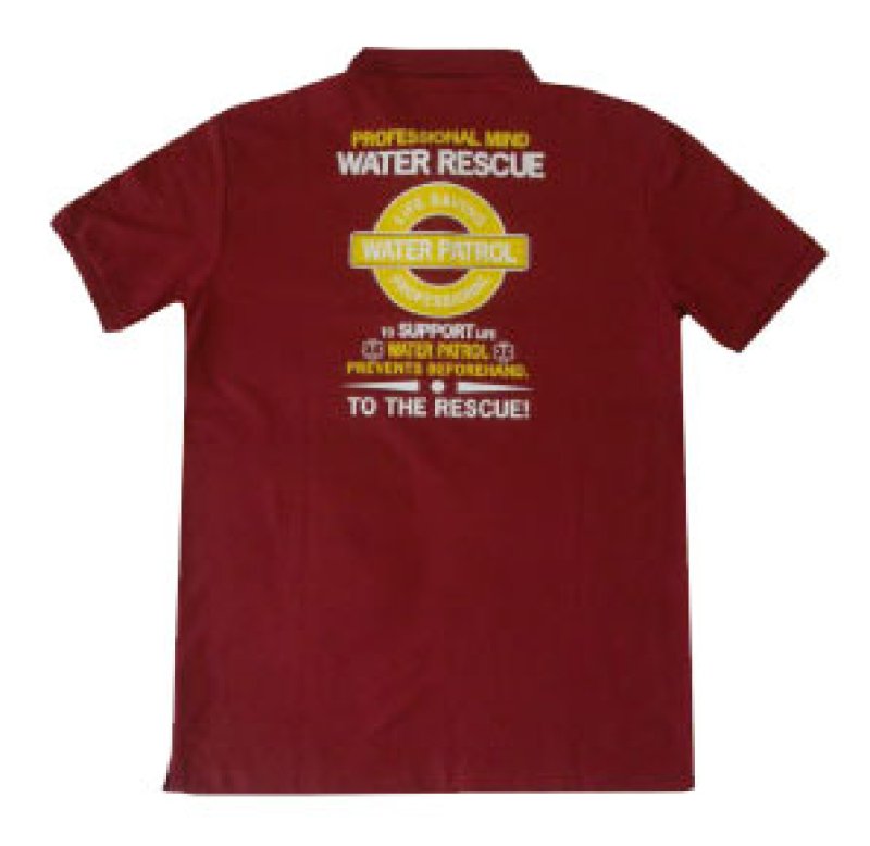 画像2: 【アウトレット】ウォーターパトロール ライフガード海に似合う１枚 吸汗速乾 消臭 UVカット 抗菌 ドライポロシャツ (2)