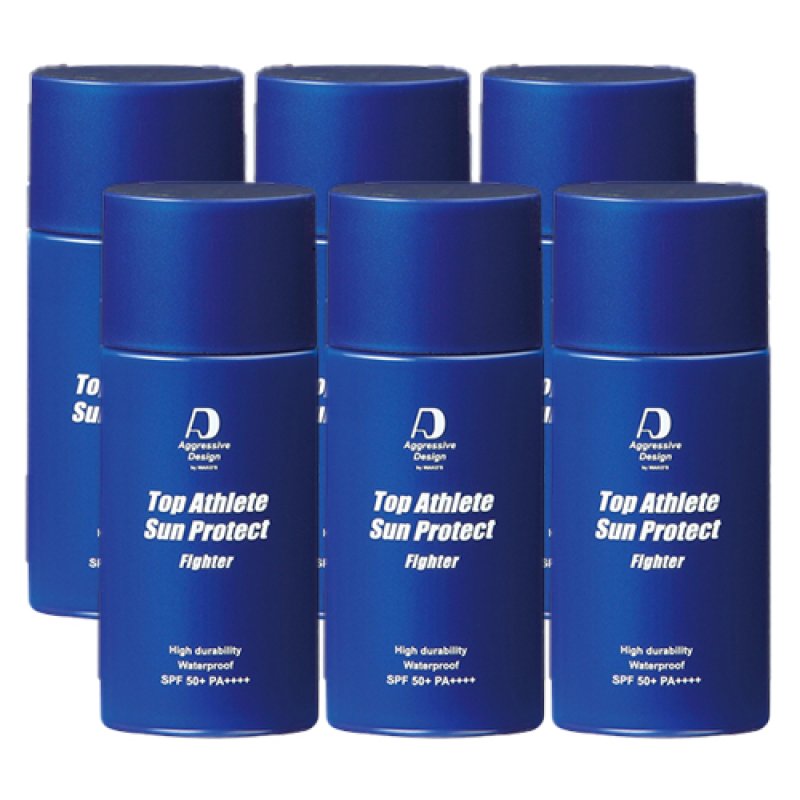 画像2: 【日焼け止め 6本セット】アグレッシブデザイン “ファイター”(内容量62g×6本)｜汗・水に強い！塗り直しのいらない日焼け止めクリーム6本セット (2)