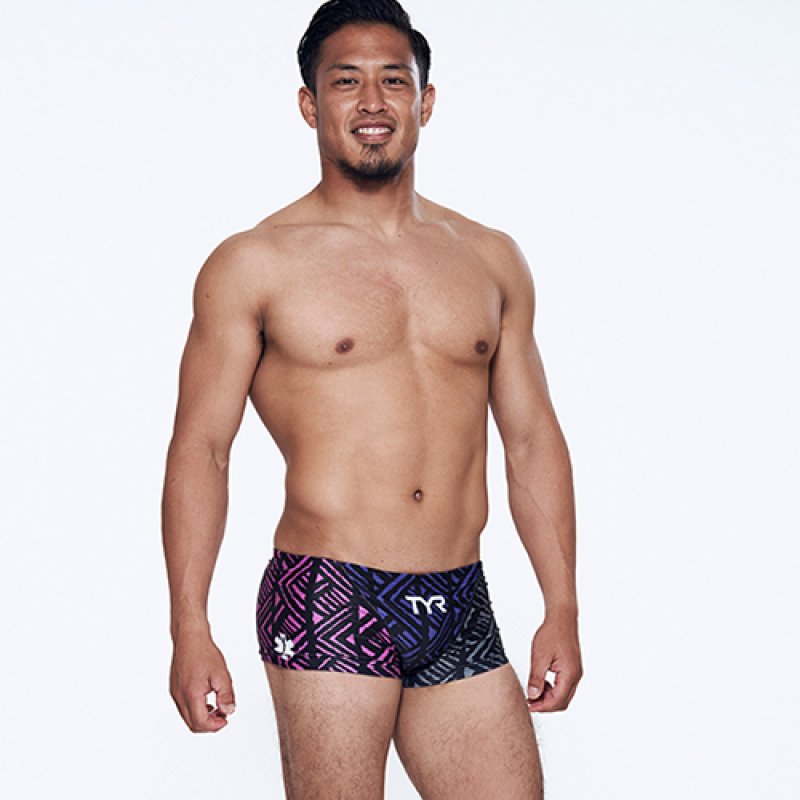 画像11: 【アウトレット】【Sサイズのみ】TYR メンズ練習用競泳水着 園田モデル 3パターンカラー|高伸縮&GUARD限定デザイン ボックス型 (11)