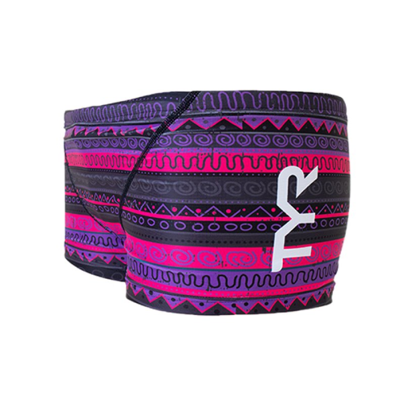 画像3: 【ネコポス対象商品】【アウトレット｜ピンクSサイズ】TYR 水着 トレーニング用 (デコレーションボーダー)｜ボクサータイプ (3)