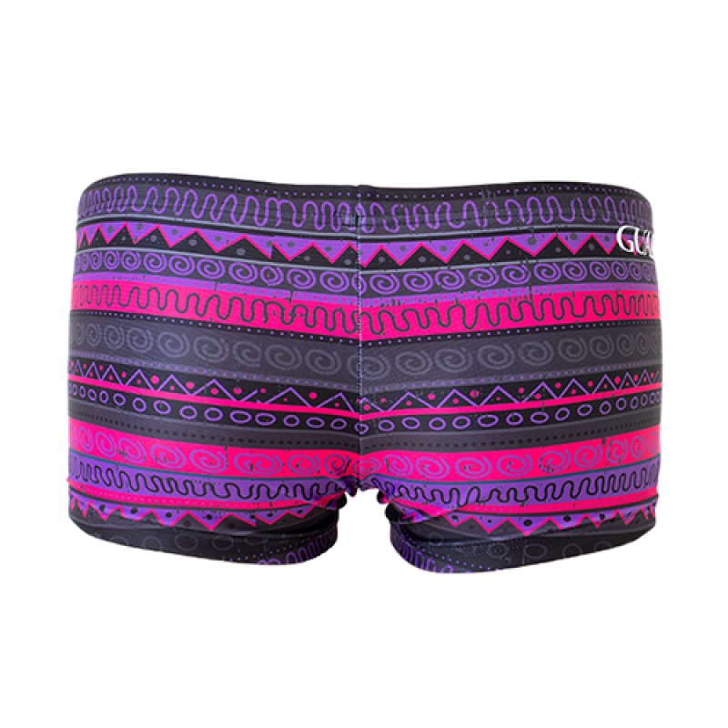 画像4: 【ネコポス対象商品】【アウトレット｜ピンクSサイズ】TYR 水着 トレーニング用 (デコレーションボーダー)｜ボクサータイプ (4)