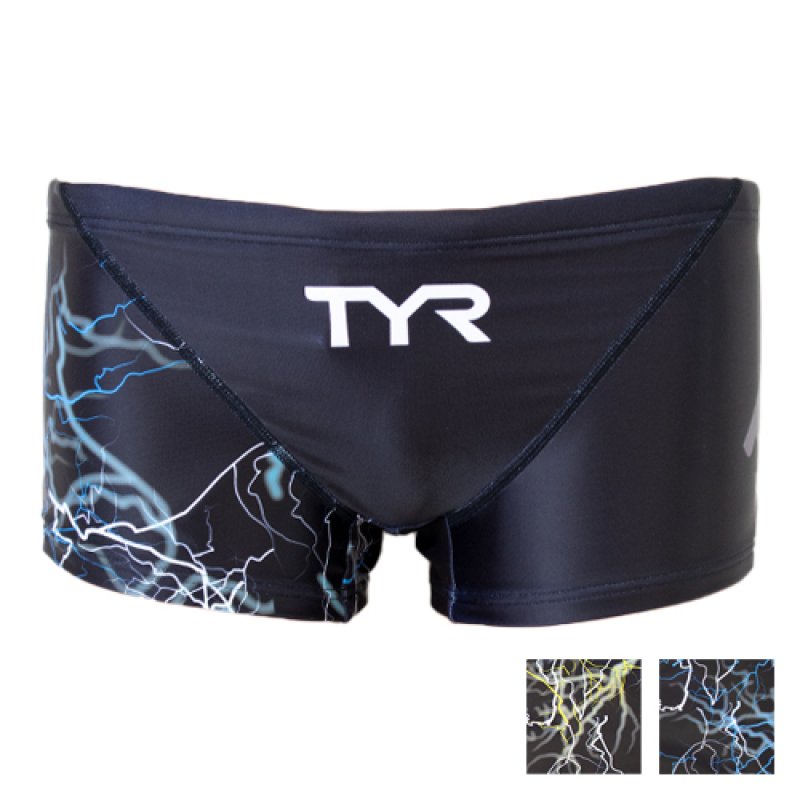 画像1: 【アウトレット｜Sサイズ】男性水着 GUARD×TYR  サンダー 雷 デザイン【メンズ　ボクサー】 (1)