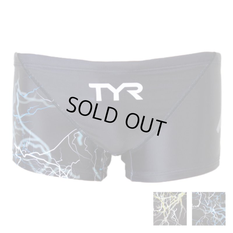 画像1: 【ネコポス対象商品】【アウトレット｜Sサイズ】男性水着 GUARD×TYR  サンダー 雷 デザイン【メンズ　ボクサー】 (1)