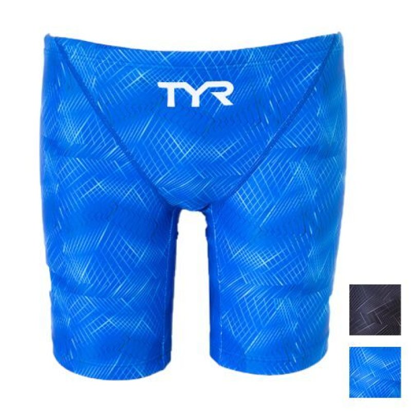 画像1: 【アウトレット｜ブルーSサイズ】男性水着 GUARD×TYR ダイアゴナル デザイン【メンズ　ジャマー】 (1)