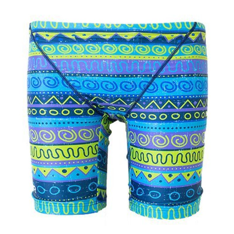 画像7: TYR メンズ練習用競泳水着 デコレーションボーダーデザイン｜GUARD限定デザイン ジャマータイプ (7)