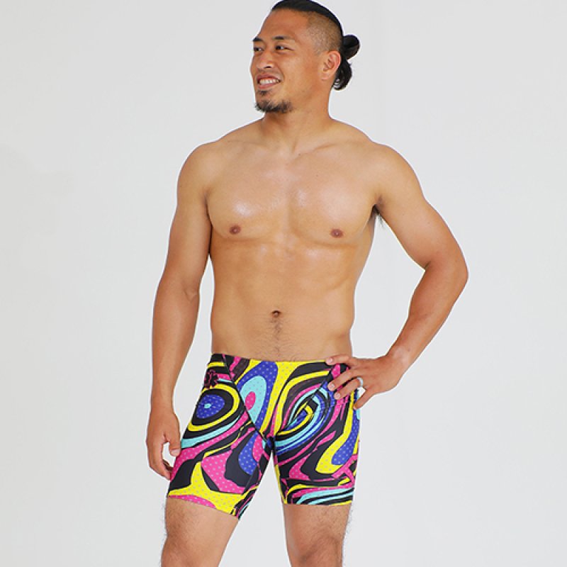 画像6: 【アウトレット】TYR メンズ練習用競泳水着 園田モデル スパイラル｜GUARD限定デザイン ジャマータイプ (6)