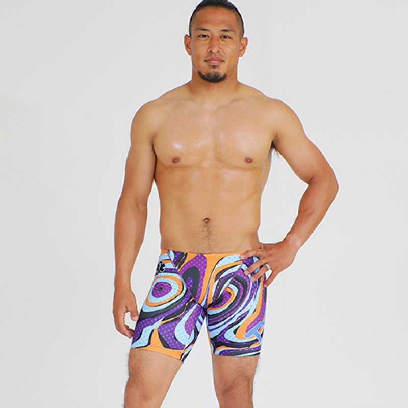 画像12: 【アウトレット】TYR メンズ練習用競泳水着 園田モデル スパイラル｜GUARD限定デザイン ジャマータイプ (12)
