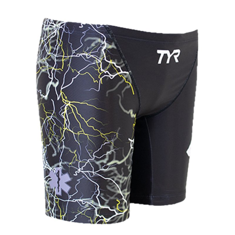 画像8: 【ネコポス対象商品】【アウトレット｜Sサイズ】男性水着 GUARD×TYR  サンダー 雷 デザイン【メンズ　ジャマー】 (8)