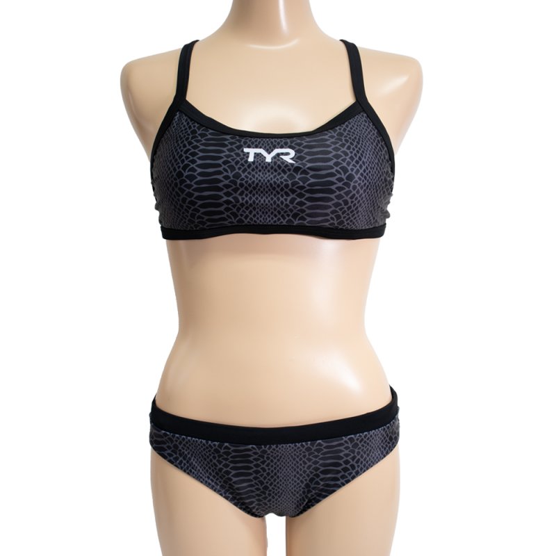 画像1: TYR (ティア) × GUARD / 園田モデル(パイソンデザイン) 競泳 水着 レディース (1)