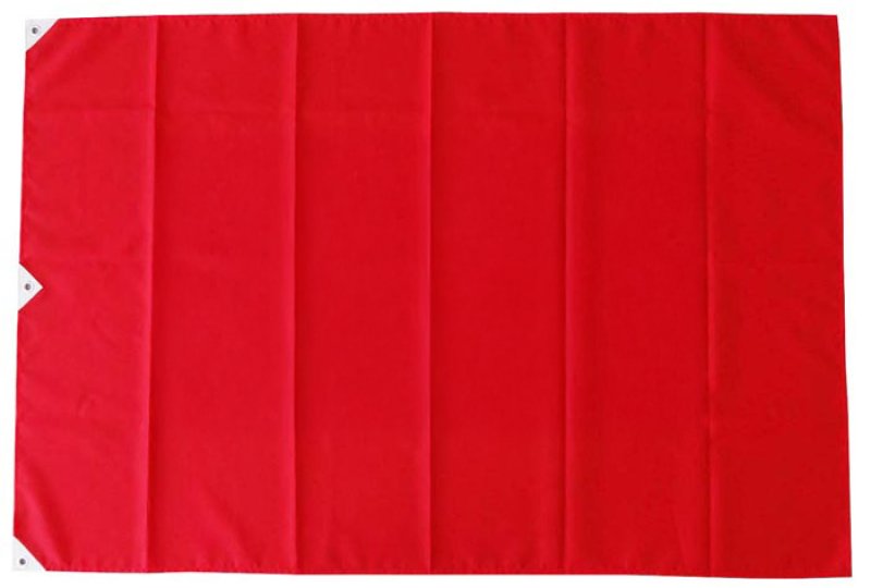 画像2: 【お取り寄せ】 無地 遊泳条件旗 / 各種 (赤・黄・青) (2)