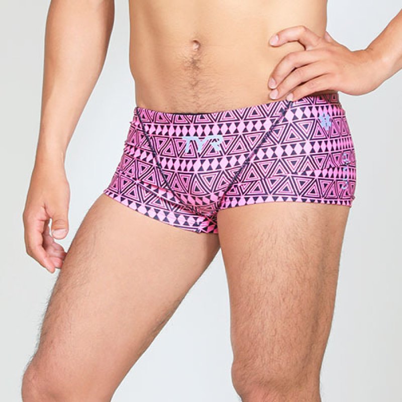 画像3: 【アウトレット】【Sサイズのみ】TYR メンズ練習用競泳水着 園田モデル トライバル｜高伸縮＆GUARD限定デザイン ボックス型 (3)