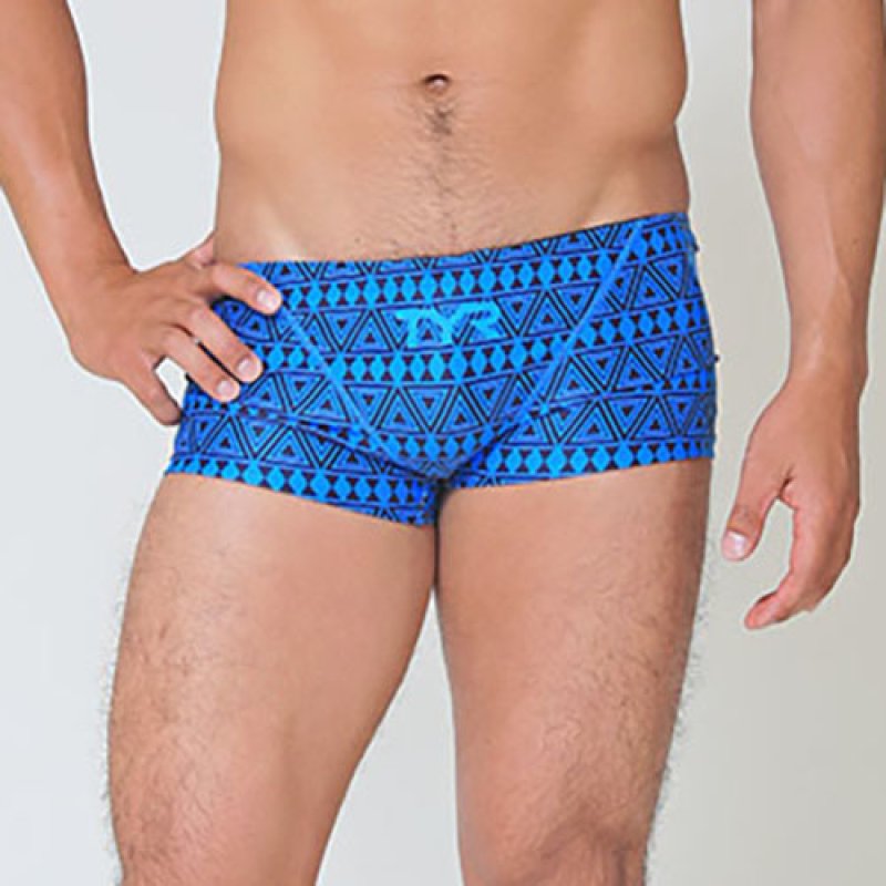 画像7: 【アウトレット】【Sサイズのみ】TYR メンズ練習用競泳水着 園田モデル トライバル｜高伸縮＆GUARD限定デザイン ボックス型 (7)