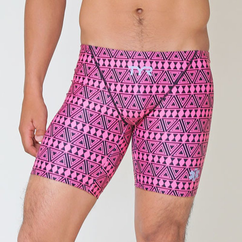 画像4: 【アウトレット】【ブラックSサイズ】TYR メンズ練習用競泳水着 園田モデル トライバル｜GUARD限定デザイン ジャマータイプ (4)