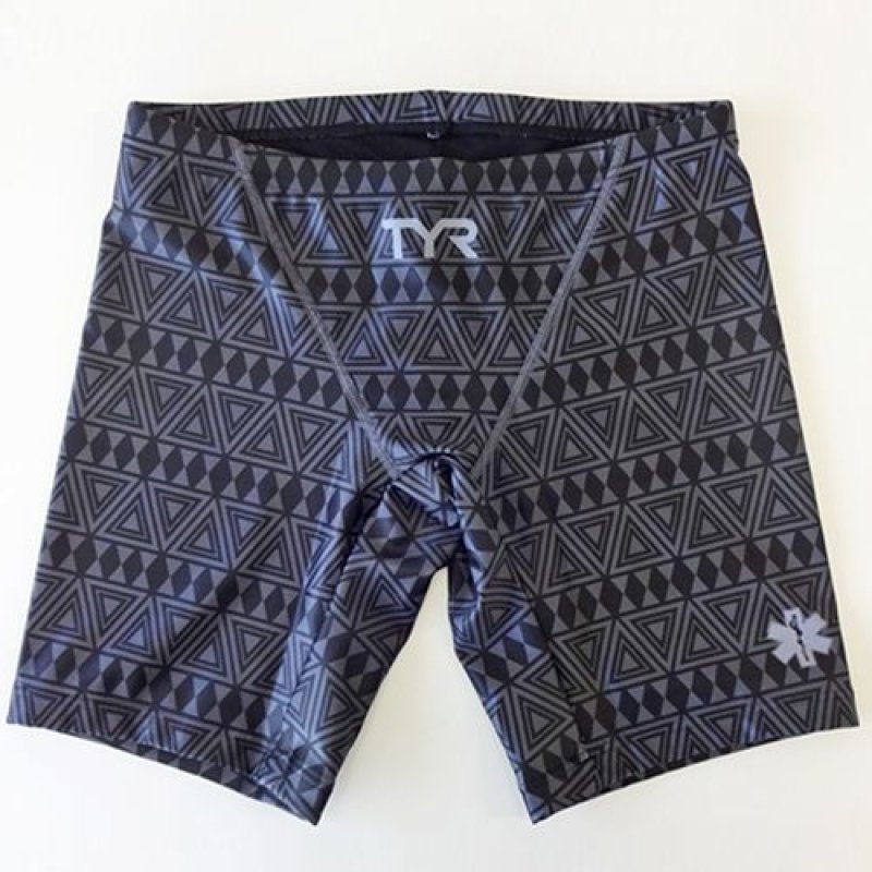 画像6: 【アウトレット】【ブラックSサイズ】TYR メンズ練習用競泳水着 園田モデル トライバル｜GUARD限定デザイン ジャマータイプ (6)