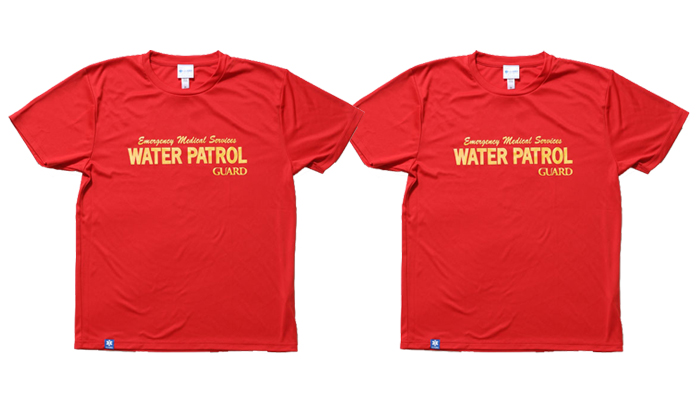 guard ガード　WATER PATROLデザイン ドライＴシャツ　軽くて涼しいTシャツ