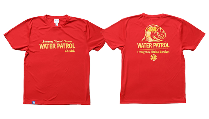 guard ガード　WATER PATROLデザイン ドライＴシャツ　軽くて涼しいTシャツ