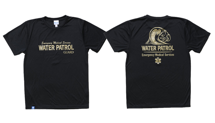 guard ガード　WATER PATROLデザイン ドライＴシャツ　軽くて涼しいTシャツ