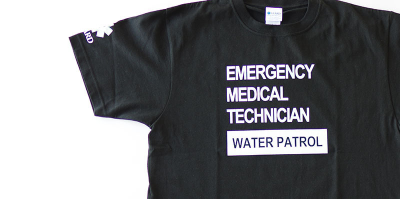 GUARD 綿100% Tシャツ EMT WATERPATROLデザイン