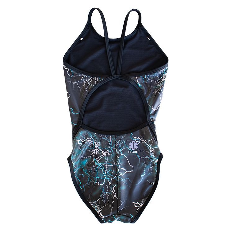 女性水着 Guard Tyr サンダー 雷 デザイン レディース ワンピース フレックスバック